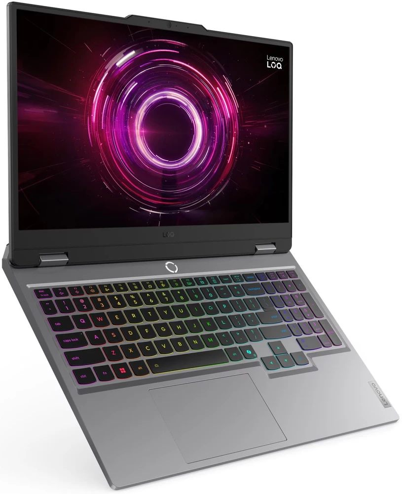 Nešiojamas kompiuteris Lenovo LOQ 15AHP10 | AMD Ryzen 7 250, GeForce RTX 5060 8 GB, 15,6" FHD 144 Hz, 16 GB RAM, 512 GB SSD, Windows 11 Home | Pilkas