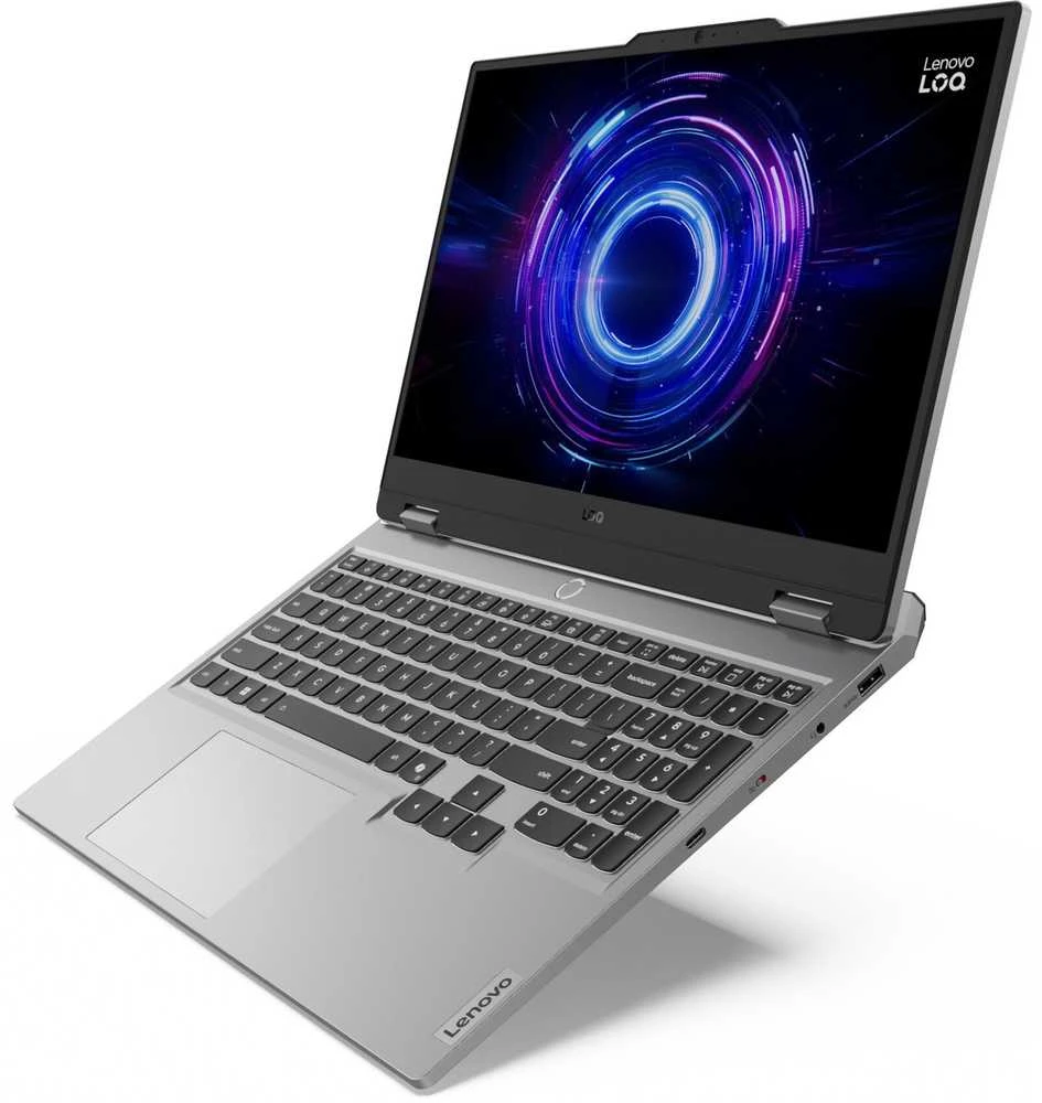 Lenovo LOQ 15IRX10 Intel® Core™ i5 i5-13450HX Nešiojamas kompiuteris 39.6 cm (15.6") Full HD 16 GB DDR5-SDRAM 512 GB SSD NVIDIA GeForce RTX 5060 Wi-Fi 6 (802.11ax) Windows 11 Home Pilkas (Pažeista pakuotė)