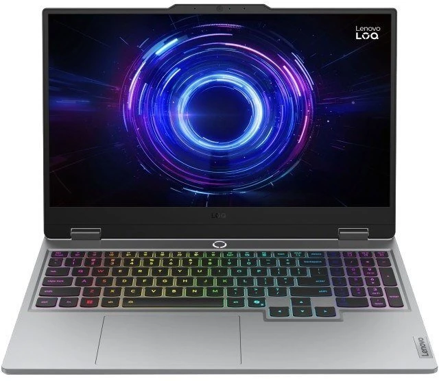 Nešiojamas kompiuteris Lenovo LOQ 15IRX10 i5-13450HX 15,6" FHD IPS 300 nitų AG 144 Hz 16 GB DDR5 4800 SSD 512 GeForce RTX 5060 8 GB 60 Wh NoOS Luna Pilkas