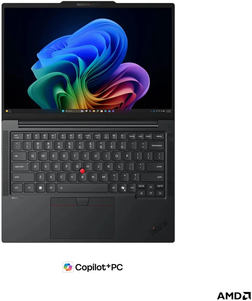 Nešiojamas kompiuteris Lenovo ThinkPad T14 Gen 7 | AMD Ryzen AI 5 PRO 440, 14" WUXGA, 32 GB RAM, 512 GB SSD, Windows 11 Pro | Juodas