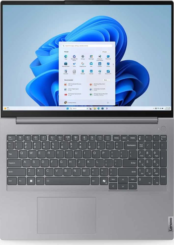 Nešiojamas kompiuteris Lenovo ThinkBook 16 G7 ARP | Sidabrinis | AMD Ryzen 5 7535HS | 16 GB RAM | 512 GB SSD | AMD Radeon 660M | Windows 11 Pro