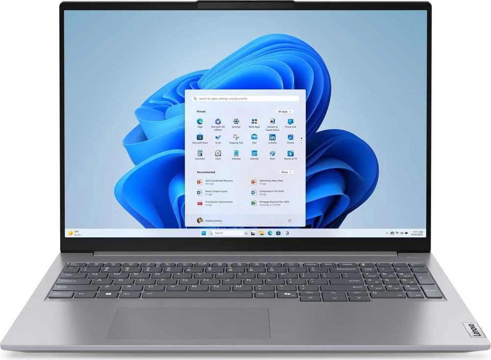 Nešiojamas kompiuteris Lenovo ThinkBook 16 G7 ARP | Sidabrinis | AMD Ryzen 5 7535HS | 16 GB RAM | 512 GB SSD | AMD Radeon 660M | Windows 11 Pro
