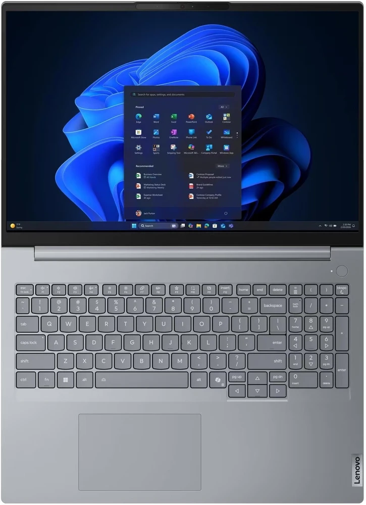 Nešiojamas kompiuteris Lenovo ThinkBook 16 Gen 9 21UT0098PB Ryzen 7 250 16" WUXGA 16GB 1000SSD Int W11Pro