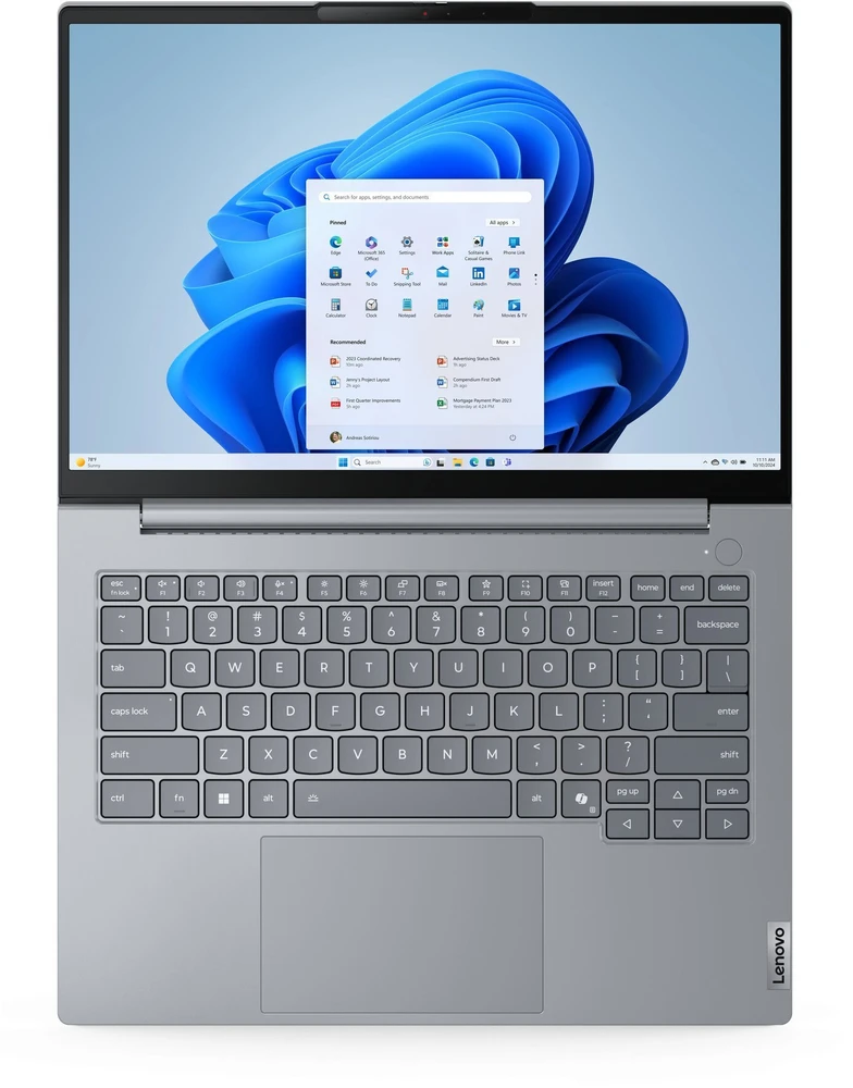 Nešiojamas kompiuteris Lenovo Nešiojamasis kompiuteris ThinkBook 14 G8 21SJ00V5PB W11Pro Ultra 7 255H/16GB/512GB/INT/14.0 WUXGA/Arctic pilkas/3 m. OS + CO2 kompensacija + 1 m. CI