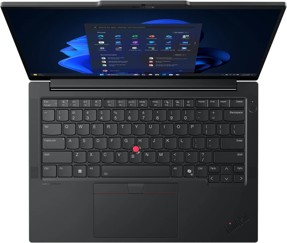 Nešiojamas kompiuteris Lenovo ThinkPad E14 Gen 7 | AMD Ryzen 7 250, 14" WUXGA, 16 GB RAM, 512 GB SSD, Windows 11 Pro | Juodas