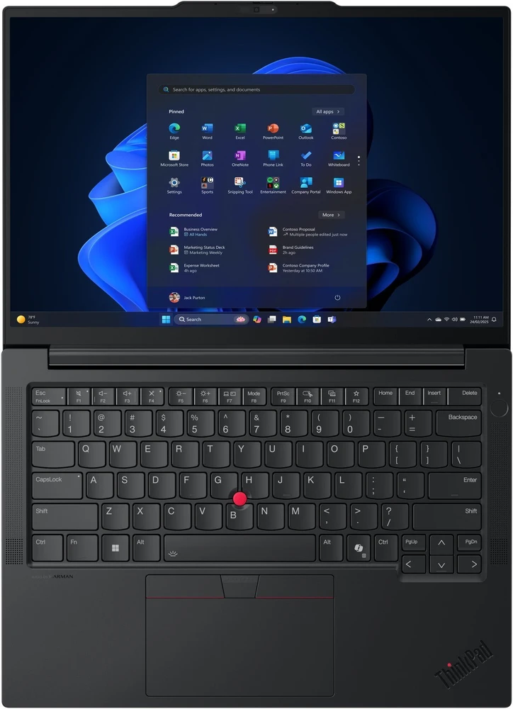 Nešiojamas kompiuteris Lenovo ThinkPad E14 Gen 7 (Intel) | 14"/ IPS/ WUXGA/ Anti-glare | Intel Core™ Ultra 7 258V | 32GB | 512GB | Integrated Intel® Arc™ Graphics 140V | Windows® 11 Pro