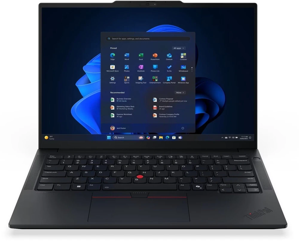 Nešiojamas kompiuteris Lenovo ThinkPad E14 Gen 7 (Intel) | 14"/ IPS/ WUXGA/ Anti-glare | Intel Core™ Ultra 7 258V | 32GB | 512GB | Integrated Intel® Arc™ Graphics 140V | Windows® 11 Pro
