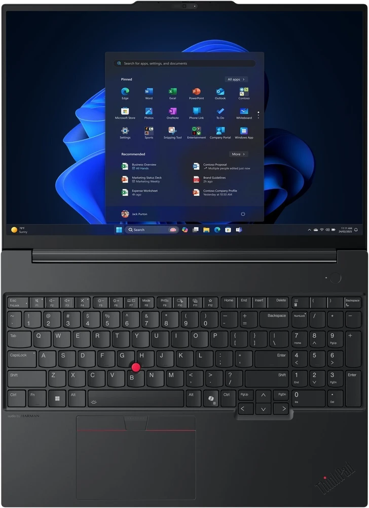 Nešiojamas kompiuteris Lenovo ThinkPad E16 Gen 3 | AMD Ryzen 5 220, 16" WUXGA, 16 GB RAM, 512 GB SSD, Windows 11 Pro | Juodas