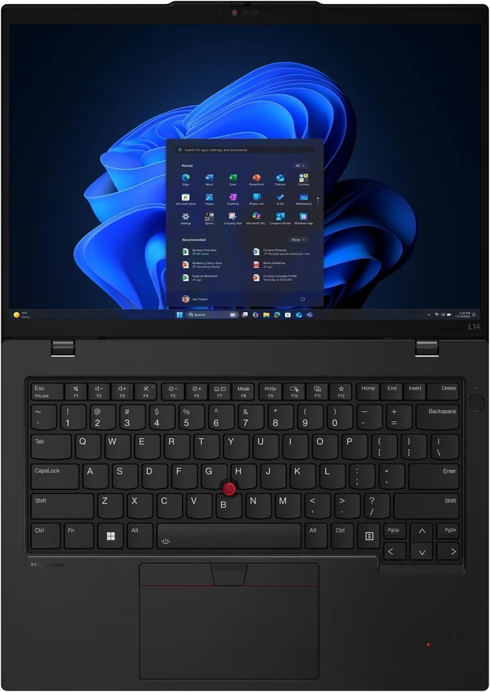 Lenovo Nešiojamas kompiuteris thinkpad l14 amd g6 21se002spb w11pro 5 pro 340/32gb/512gb/int/14.0 wuxga/juodas/1yr premier whb + 3yrs os + co2 offset