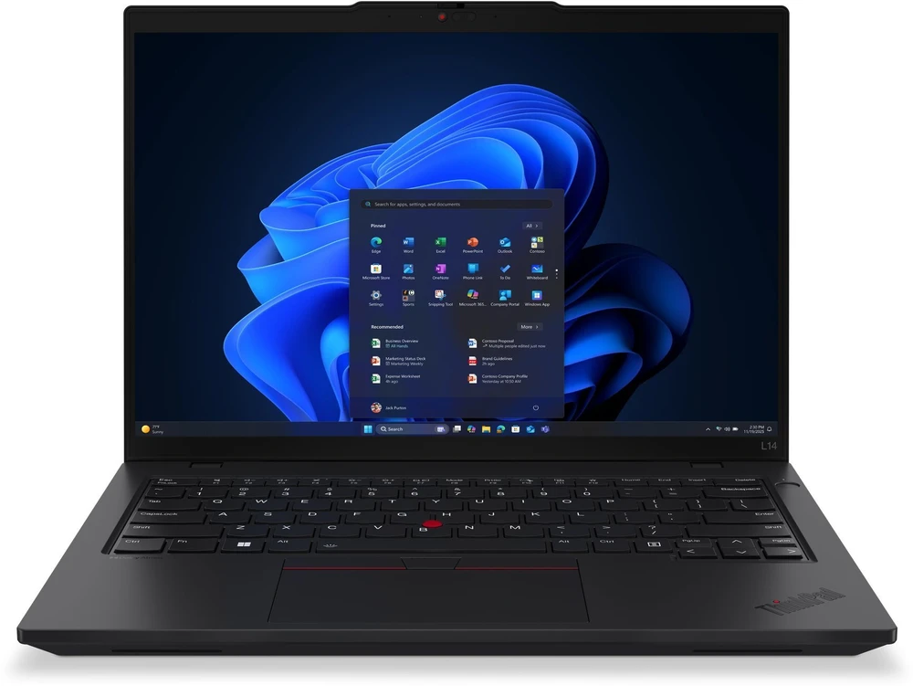 Lenovo Nešiojamas kompiuteris thinkpad l14 amd g6 21se002spb w11pro 5 pro 340/32gb/512gb/int/14.0 wuxga/juodas/1yr premier whb + 3yrs os + co2 offset