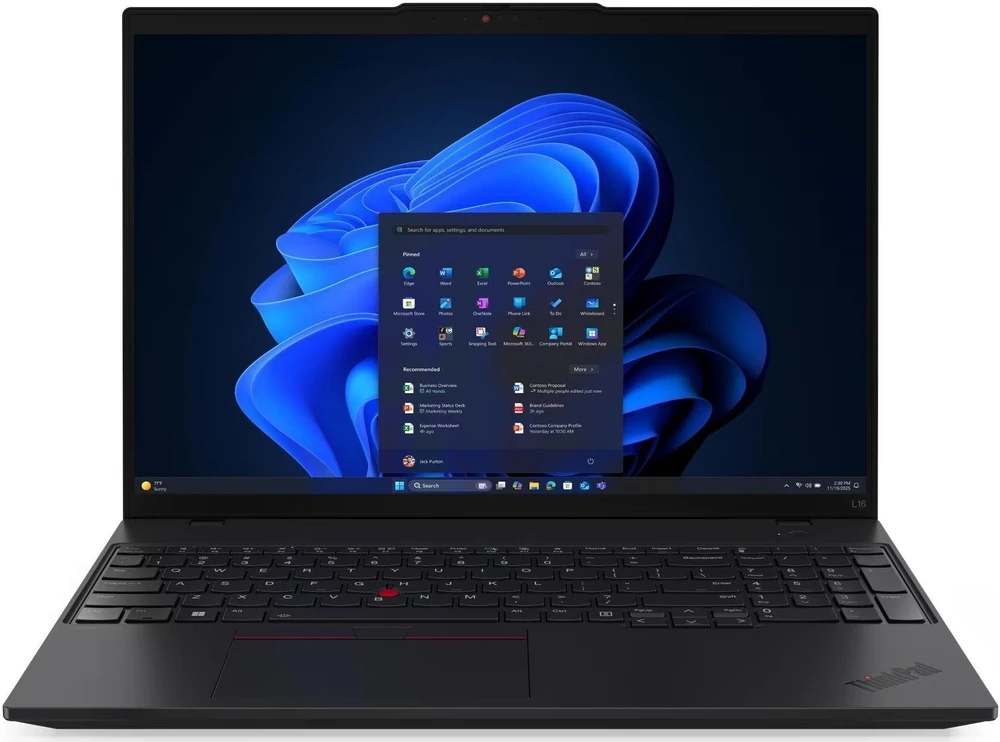 Nešiojamas kompiuteris Lenovo ThinkPad L16 Gen 2 (AMD) | 16"/ IPS/ WUXGA/ Anti-glare | AMD Ryzen™ AI 7 PRO | 32GB | 1TB | AMD Radeon™ 860M | Windows® 11 Pro