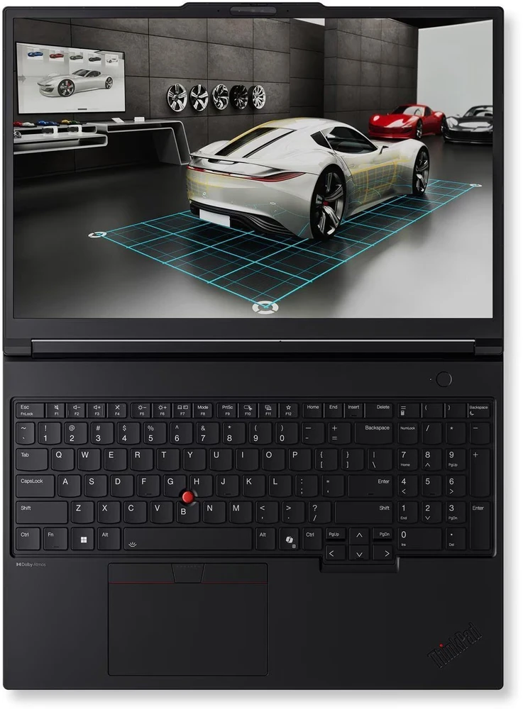 Mobilioji darbo stotis Lenovo ThinkPad P16 Gen 3 | Intel Core Ultra 7 255HX, 16" WUXGA IPS, 64 GB RAM, 1 TB SSD, NVIDIA RTX PRO 2000 8 GB, Windows 11 Pro | Juoda