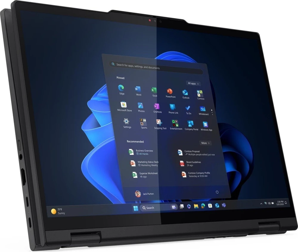 Lenovo ThinkPad T14s 2-in-1 Gen 1 | Intel Core Ultra 7 255U, 14" WUXGA Touch, 32 GB RAM, 1 TB SSD, Windows 11 Pro | Juodas