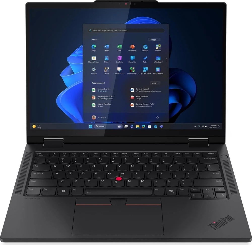 Lenovo ThinkPad T14s 2-in-1 Gen 1 | Intel Core Ultra 7 255U, 14" WUXGA Touch, 32 GB RAM, 1 TB SSD, Windows 11 Pro | Juodas