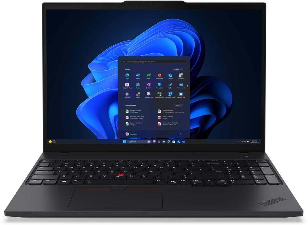 Nešiojamas kompiuteris Lenovo ThinkPad T16 G4 | 16"/ IPS/ WUXGA/ Anti-glare | Core Ultra 5 225U | 16GB | 512GB | Integrated Intel® Graphics | Windows® 11 Pro