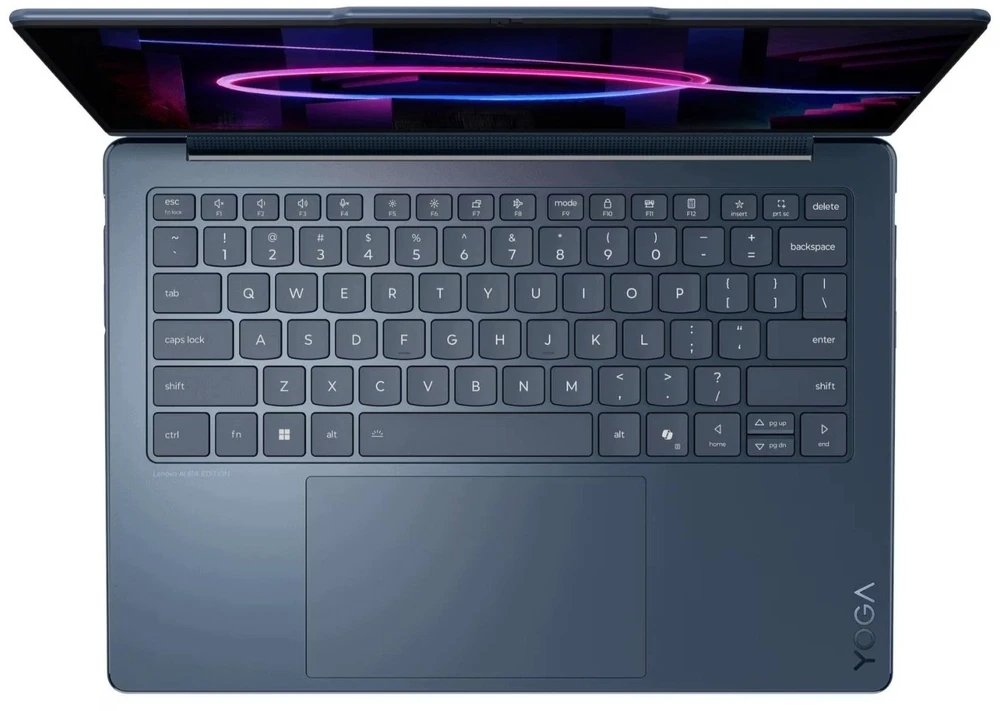 Nešiojamas kompiuteris 2w1 Lenovo Yoga 9 Aura Edition Gen 11 Aura Edition 14IPH11 83SE0024PB Ultra 7 355 14" Touch 2.8k 120Hz OLED 32GB 512SSD W11Pro + Dėklas ir rašiklis komplekte