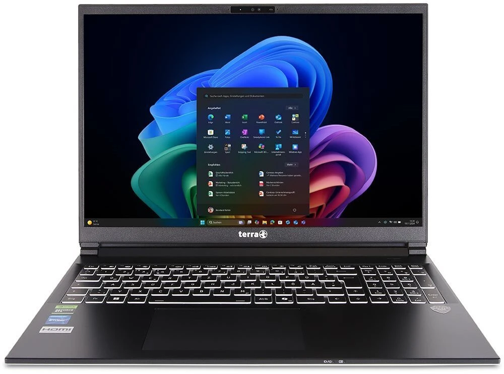 Nešiojamas kompiuteris Wortmann AG Terra Mobile Gamer Elite 3A Ryzen AI 7 350 / 32GB / 1TB / W11 Pro / RTX 5060 (US1220876)