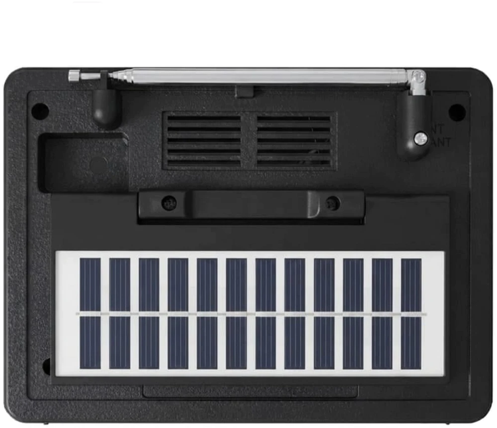 Nešiojamas retro radijas „EcoBox“ Netta su saulės baterija (Ecobox)
