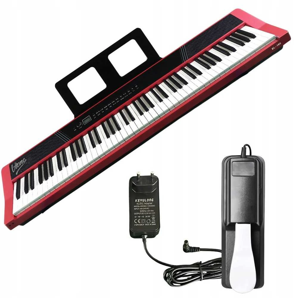 V-TONE BL-190 nešiojamas skaitmeninis pianinas su svertiniais klavišais