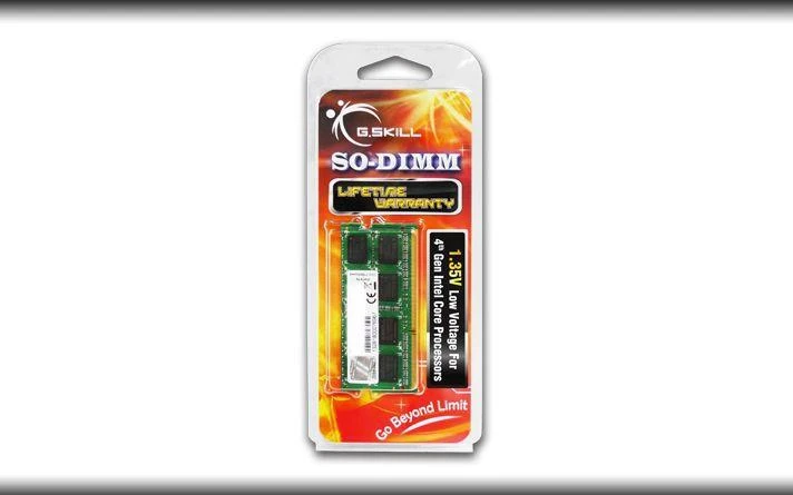 G.Skill DDR3L 8GB SODIMM atmintinė pakuotėje