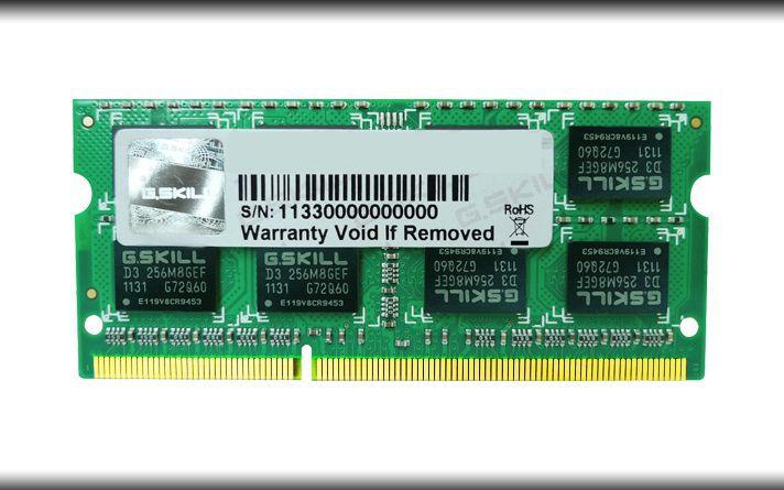 RAM G.SKILL DDR3, skirtas Apple 4GB 1066MHz CL7 SO-DIMM 1,5V