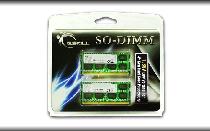 G.Skill SO-DIMM 8 GB DDR3-1600 (2x 4 GB) dviejų parametrų rinkinys, atmintis - F3-1600C11D-8GSL