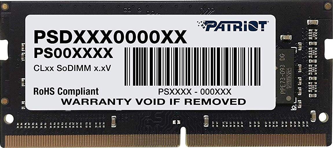 RAM Atminties patrioto atminties parašas PSD48G240081S (DDR4 So-Dimm; 1 x 8 GB; 2400 MHz; CL17)