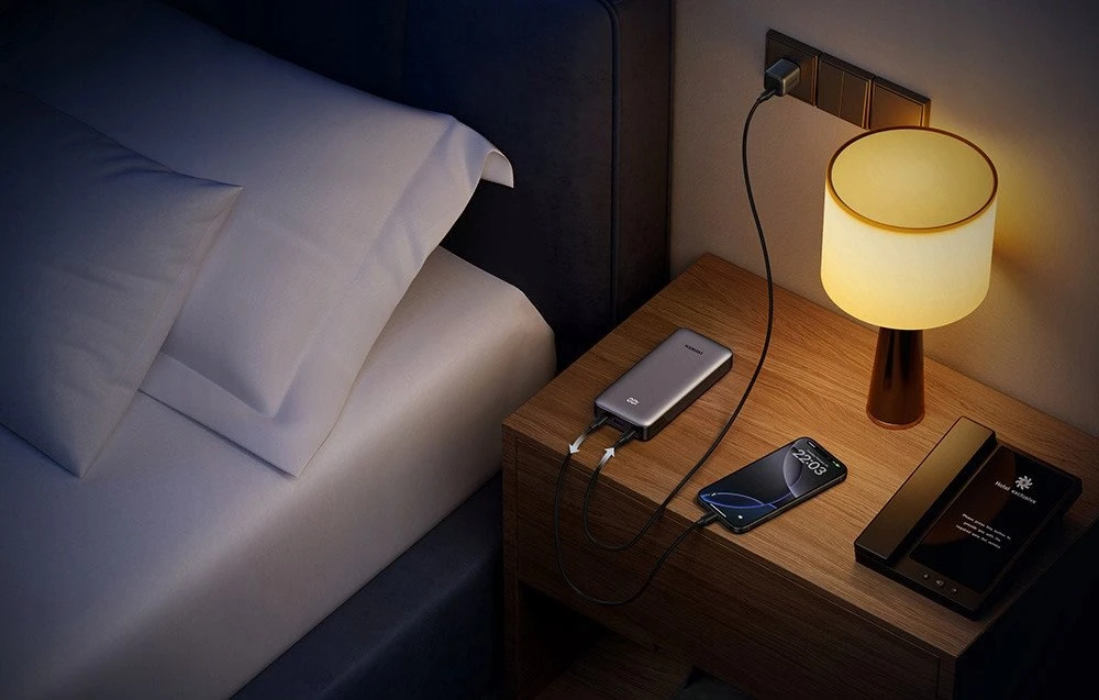 Powerbank 20000mAh Ugreen PB532, USB 2x USB-C, 30W (pilka)