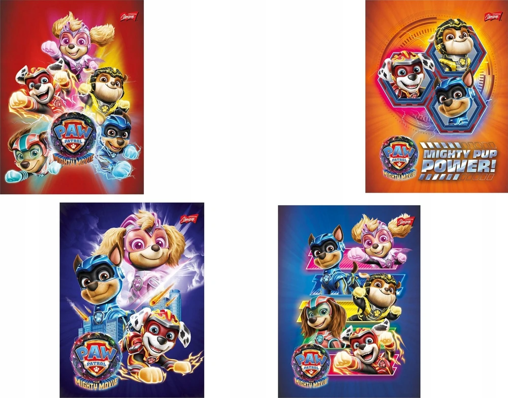 Nešiojamojo kompiuterio A5/16K Paw Patrol tinklelis (15 vnt.)