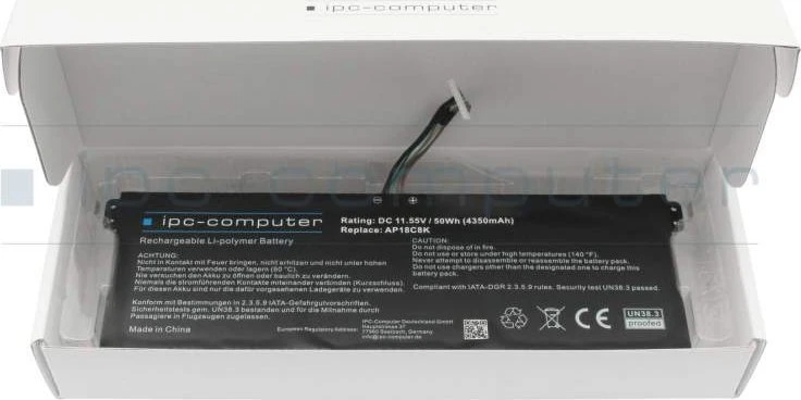 Acer KT.00304.012 dienų nešiojamųjų kompiuterių pakaitinė baterija
