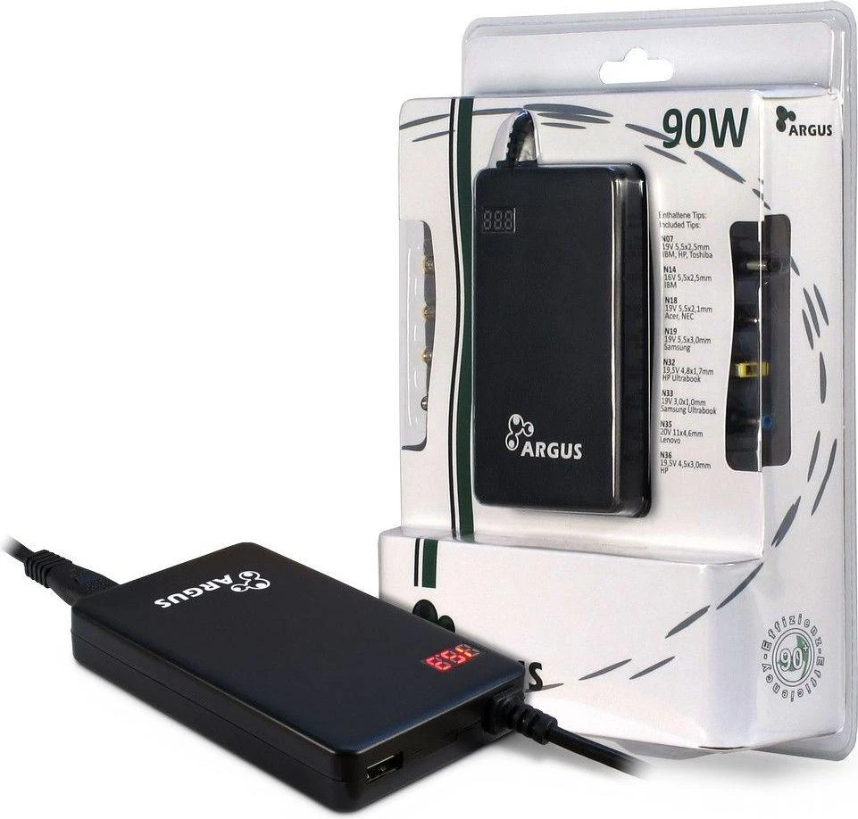 Nešiojamojo kompiuterio maitinimo adapteris Inter-Tech 90 W, 6 A, 20 V (88882156)