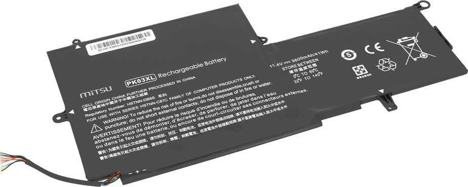 Mitsu PK03XL akumuliatorius, skirtas HP Envy x360 13 Spectre x360 13 3600 mAh (41 Wh) 11,4 V