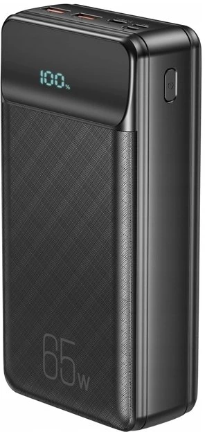 XO laptop power bank PR201 65W 30000mAh juodos spalvos