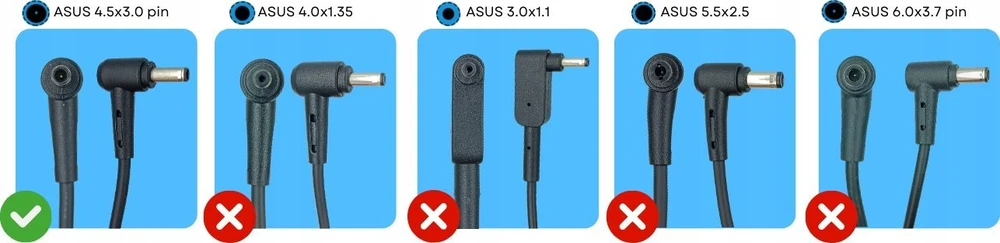 Nešiojamojo kompiuterio maitinimo adapteris Asus 45 W, 4.5 mm, 19 V (0A001-01105100)