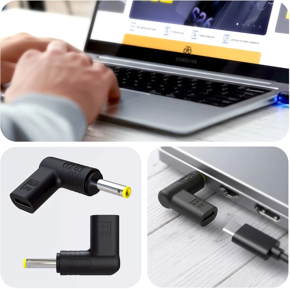 3mk HARDY 65W do IBM /Lenovo / Huawei / HP / Asus / Acer / Toshiba 20V USB-C/DC 5.5x2.5mm