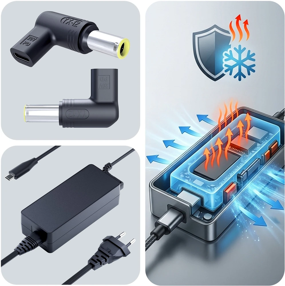 3mk HARDY 65W do IBM/Lenovo 20V USB-C/DC 7.9 x 5.5mm