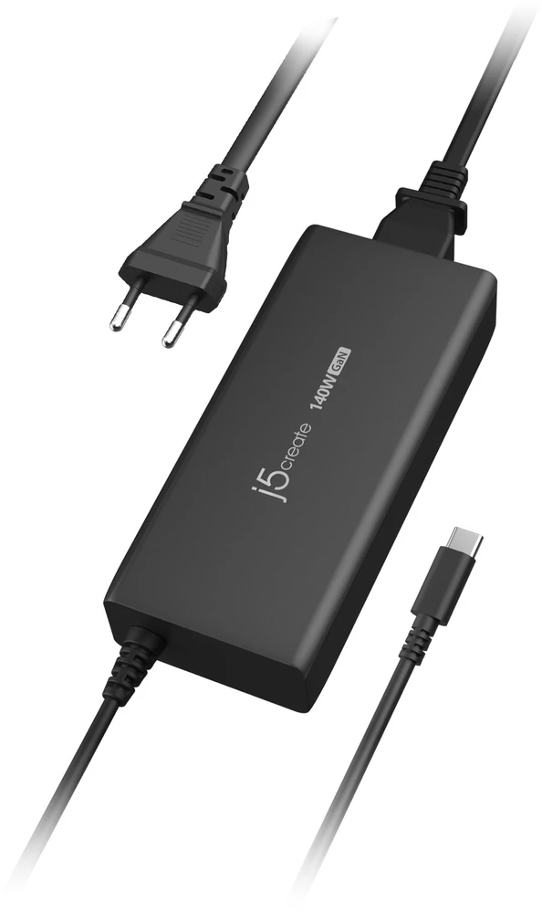 Nezatříděno Nešiojamojo kompiuterio maitinimo adapteris j5create 140 W, (JUP17140-EN)