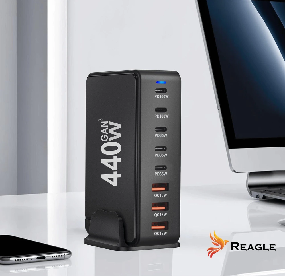 Nešiojamojo kompiuterio maitinimo adapteris Reagle 440 W,