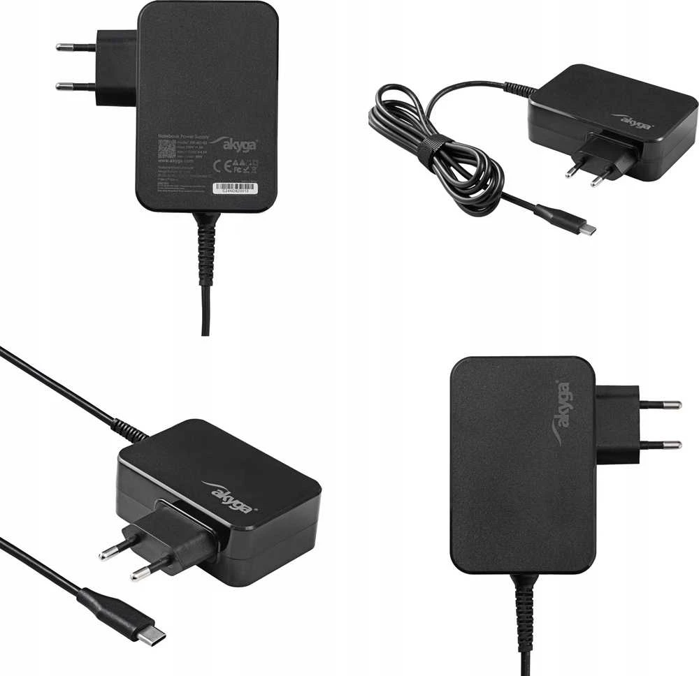 "Akyga" maitinimo šaltinis Akyga AK-ND-82 5-20V / 3-4,5A 90W C tipo USB 1,8 m GaN