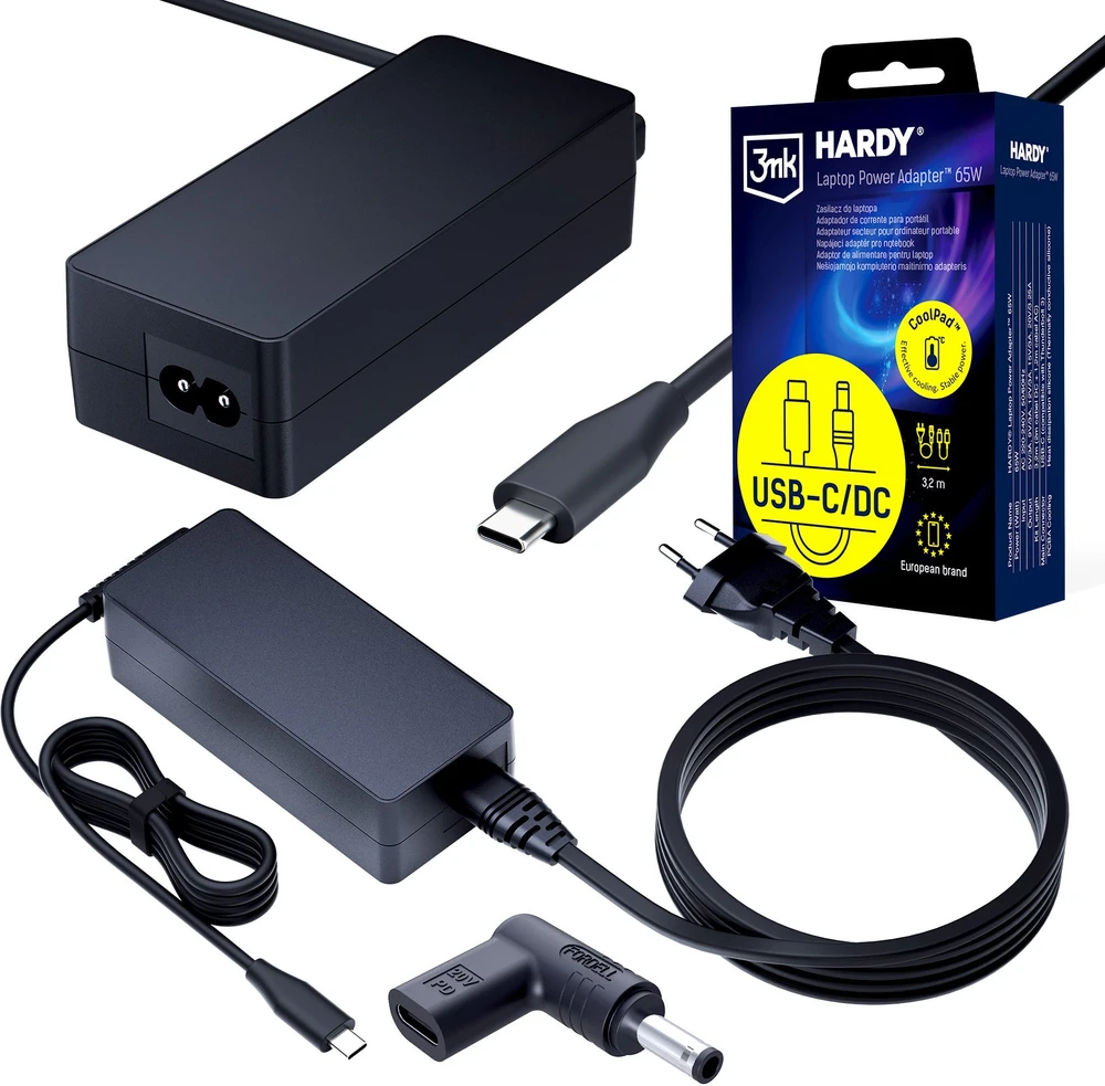 Canyon 3mk HARDY 65W do Dell 20V USB-C/DC 4.5 x 3.0