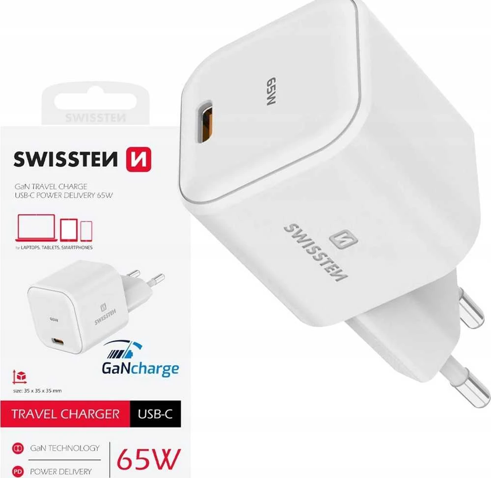 Swissten 65W USB-C tinklo įkroviklis