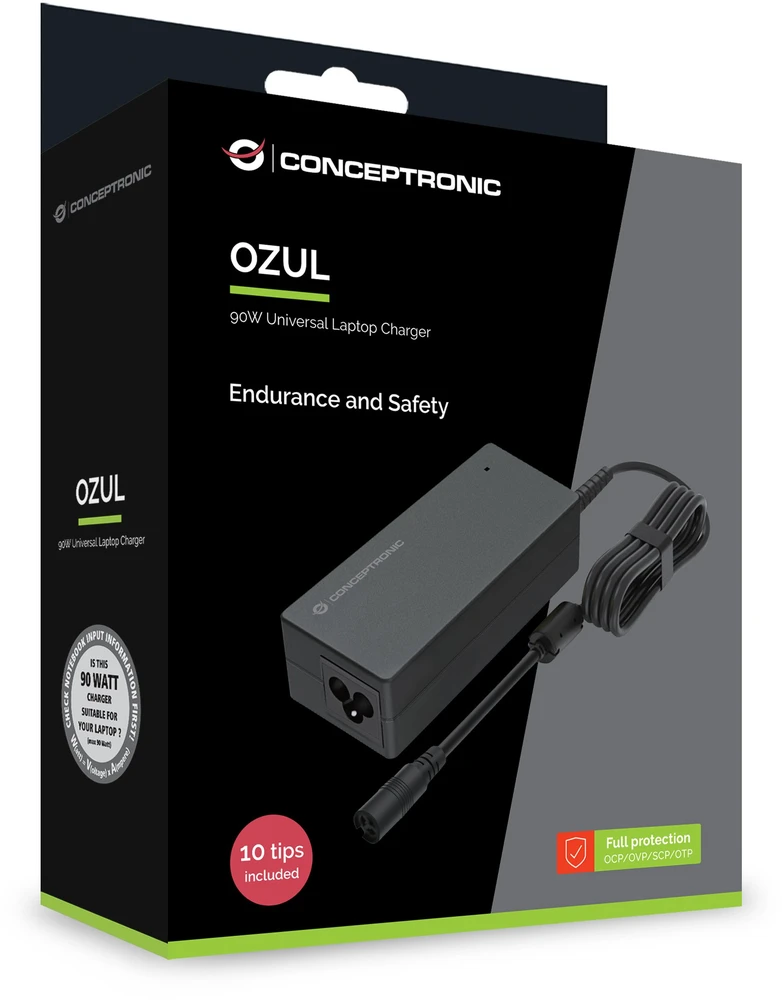 Conceptronic 90 W įkroviklis pakuotėje