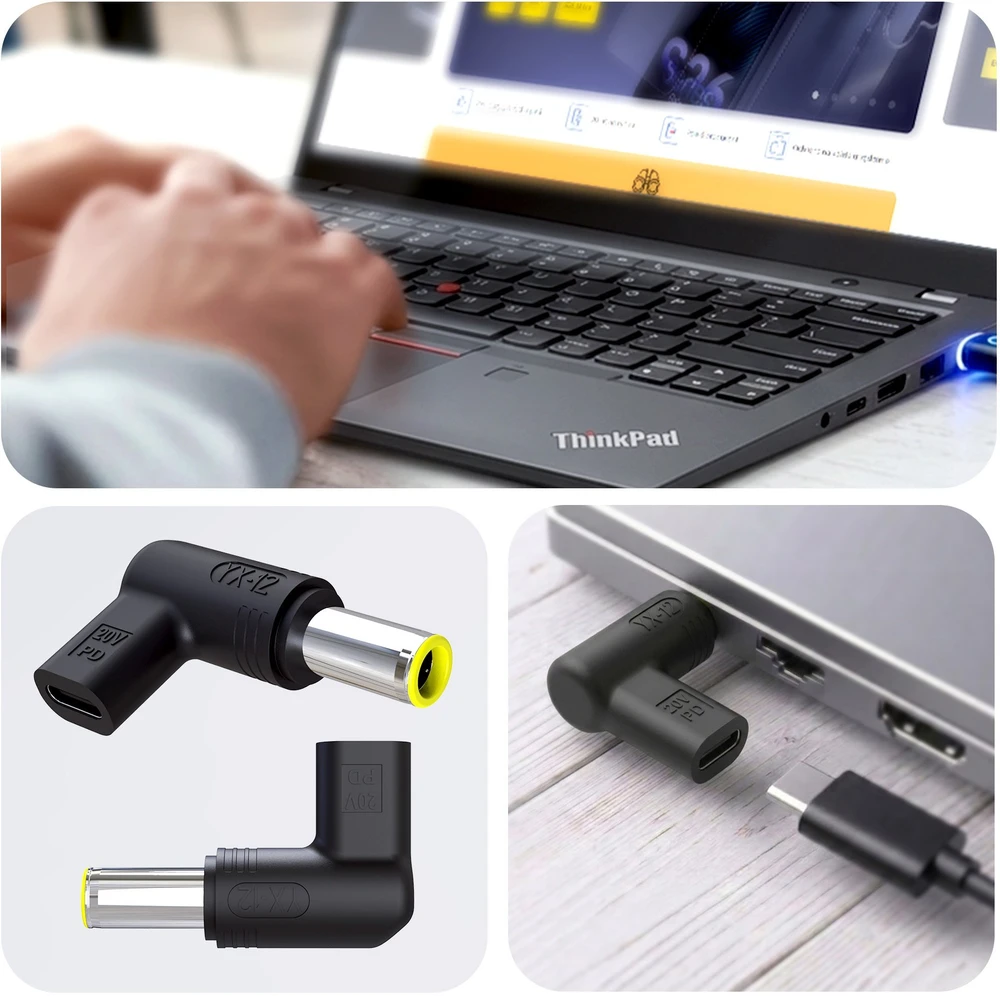 3mk HARDY 65W do IBM/Lenovo 20V USB-C/DC 7.9 x 5.5mm