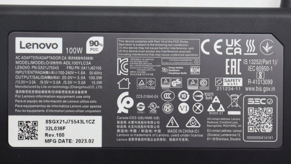 Nešiojamojo kompiuterio maitinimo adapteris Lenovo AC_ADAPTER