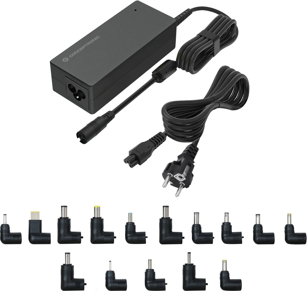 Carruzzo Conceptronic OZUL08B15 maitinimo adapteris / inverteris Vidaus 90 W Juoda