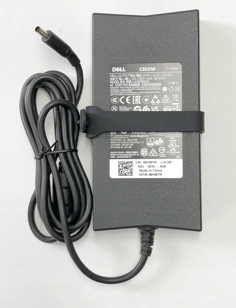 Dell Kintamosios srovės adapteris, 130 W, 19,5 V, 3 kontaktų, 4,5 mm, C6 maitinimo laidas,