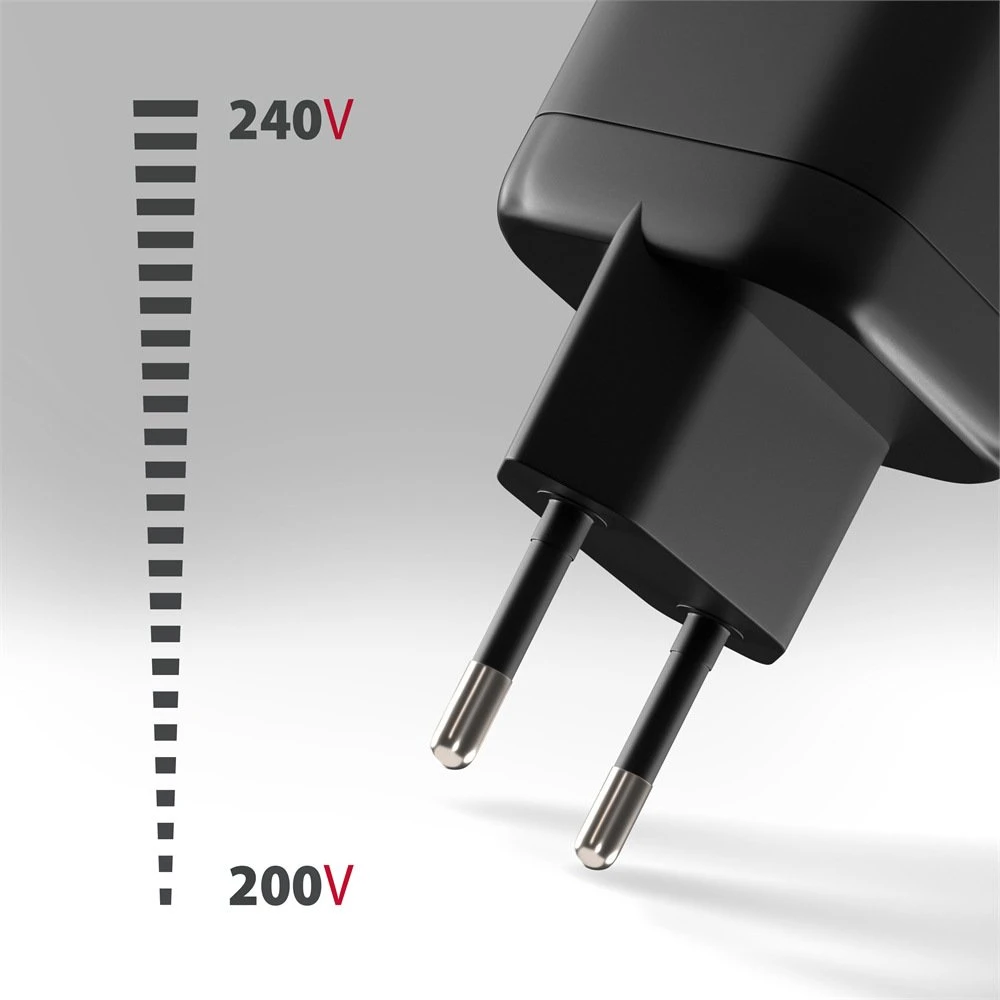 AXAGON ACU-PQ100, GaN tinklo įkroviklis 100 W, USB-A + USB-C, PD3.0/PPS/QC4+/SFC2.0/Apple, juodas