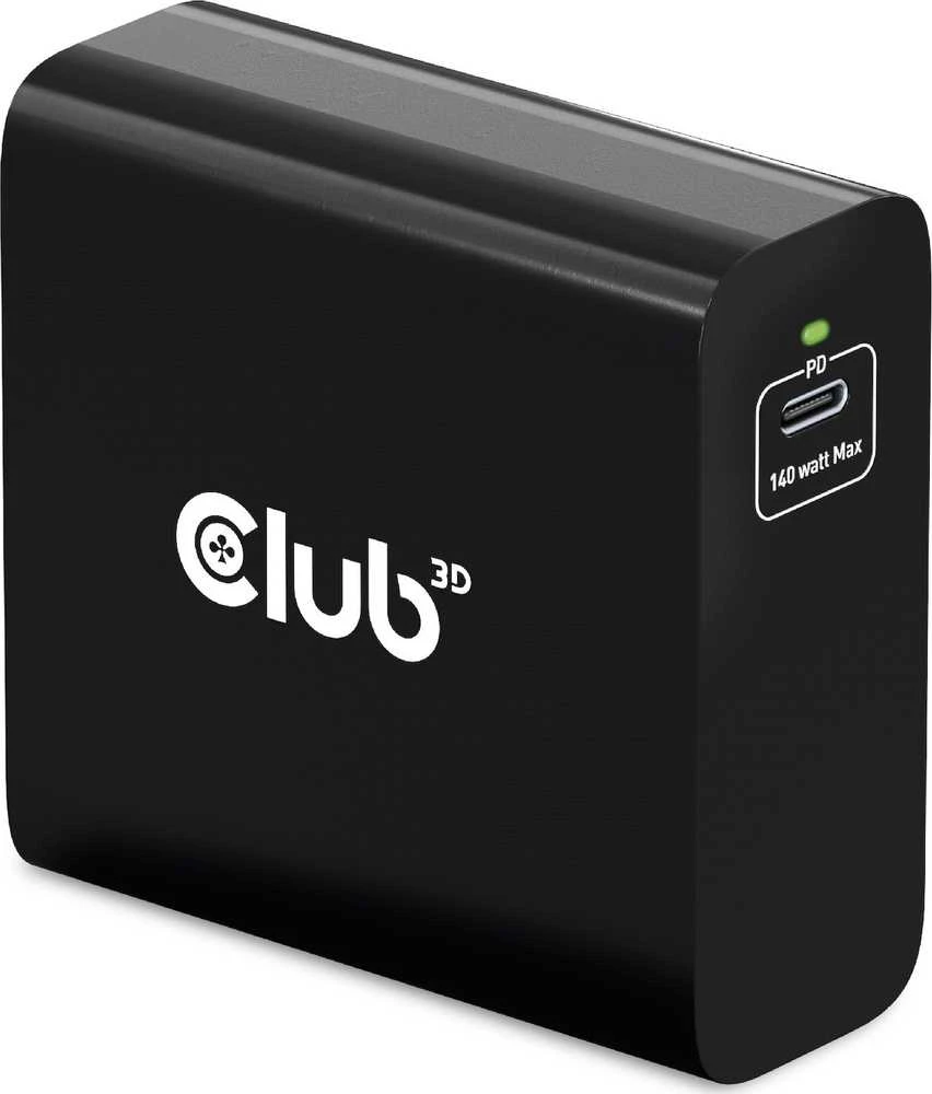 Club 3D Club3D kelioninis įkroviklis USB-C 140W GaN technologija, 1xUSB-C, PD 3.1 palaikymas