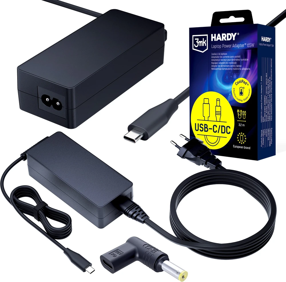 Delock 3mk HARDY 65W do Acer/Sony 20V USB-C/DC 5.5 x 1.7mm