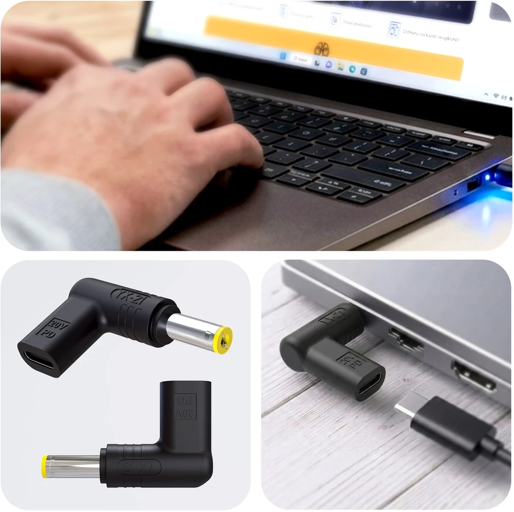 Delock 3mk HARDY 65W do Acer/Sony 20V USB-C/DC 5.5 x 1.7mm